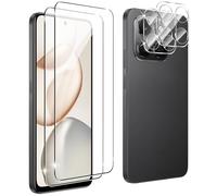 NOVAGO Compatible avec Honor 400 Smart 4G/5G - Pack de 4 Films vitre verre trempé donc 2 pour écran et 2 pour l'objectif caméra arrière