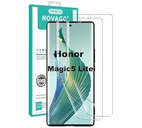 NOVAGO compatible avec Honor Magic5 Lite 5G/ Honor 70 5G - Pack de 2 Films Protection Écran Hydrogel Souple - Incassable, Auto-réparant et Pose Facile