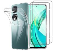 NOVAGO Compatible avec Honor X7b 5G / X7b 4G / Honor 90 Smart 5G (Pas pour Honor 90) -Pack Complet- Coque Résistante Transparente + 2 Films Protection écran Verre trempé