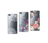NOVAGO Compatible avec Huawei Honor 9 Lite- Pack de 3 Coques Souples résistantes Anti Choc avec Impression de qualité Durable (Multicolore 3)