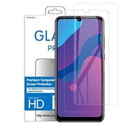 NOVAGO compatible avec Huawei Honor 9A-Pack de 2 films en verre trempé ultra résistant anti choc et anti explosion d'écran (Transparent)