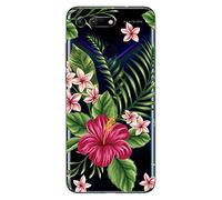 NOVAGO Compatible avec Huawei Honor View 20- Coque Gel TPU Souple Transparente résistante et Solide Anti Choc (1 Coque, Exotique)