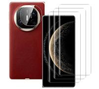 NOVAGO Compatible avec Huawei Mate X6-3 Films vitre protection écran vitre verre trempé incurvé colle et lampe fournie + 2 Films caméra objectif arrière