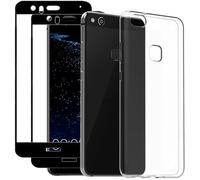 NOVAGO Compatible avec Huawei P10 Lite -Pack Complet- Coque Résistante Transparente + 2 Films Protection écran Verre trempé