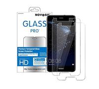 NOVAGO compatible avec Huawei P10 Plus - film en verre trempé transparent et solide anti explosion écran (x2)