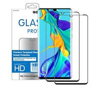 NOVAGO Compatible avec Huawei P30 Lite- Pack de 2 Films en Verre trempé Protection écran résistant Anti Explosion d'écran - Noir Couvre Tout écran