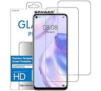 NOVAGO Compatible avec Huawei P40 Lite 5G - Pack de 2 films protection écran verre trempé résistant