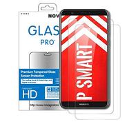 NOVAGO compatible avec Huawei Y6 2018,Honor 7A, Pack de 2 films en verre trempé ultra résistant anti choc et anti explosion d'écran