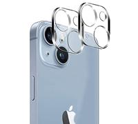 NOVAGO Compatible avec iPhone 14 / iPhone 14 plus/iPhone 15 / iPhone 15 plus - Lot de 2 Films vitre Protection Verre trempé résistant pour la caméra