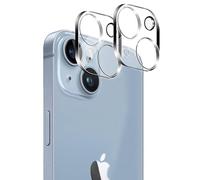 NOVAGO Compatible avec iPhone 14 / iPhone 14 plus - Lot de 2 Films vitre Protection Verre trempé résistant pour la caméra