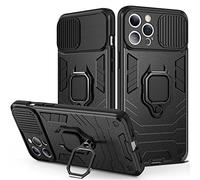 NOVAGO Compatible avec iPhone 14 Pro - Coque Ultra Résistante Anti-Choc avec Anneau de Support Pivotant et Bague Anti-Chute Intégrée