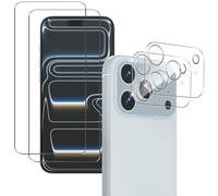 NOVAGO Compatible avec iPhone 17 Pro Max - Pack de 4 Films vitre verre trempé donc 2 pour écran et 2 pour l'objectif caméra arrière