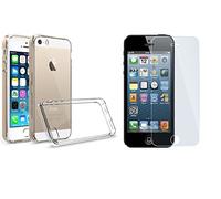 Pour Pour Iphone 5 /Iphone 5s/ Iphone Se 2016 -Coque Transparente + 1 Film En Verre Trempé Résistant - Novago®