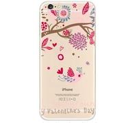 NOVAGO Compatible avec iPhone 5, iPhone 5S, iPhone Se 2016 Coque Gel Souple incassable et Solide avec Impression Motif Fantaisie de qualité(Oiseau Rose)
