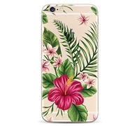 NOVAGO Compatible avec iPhone 6,iPhone 6s Coque Gel Souple incassable Résistant Antichoc avec Impression Motif Fantaisie Durable(Bouquet Exotique)