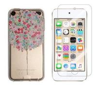 Compatible avec iPod Touch 5, Touch 6 Coque Gel imprimée Solide résistante +1 Verre en Verre trempé Transparent résistant (Ballon)