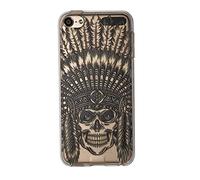 NOVAGO Compatible avec iPod Touch 7/6 / 5 (7ème, 6ème et 5ème Génération) - Coque de Protection Souple en Silicone Gel Transparent avec Motif Imprimé en Relief - Indien