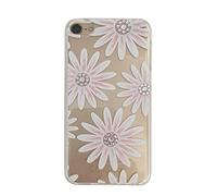 Coque Gel imprimée pour Apple iPod Touch 6 ( Fleur Rose Strass )