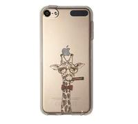 NOVAGO Compatible avec iPod Touch 7, Touch 6, Touch 5 Coque Transparente en Gel Souple résistante et Solide avec Impression gravée de qualité - Girafe