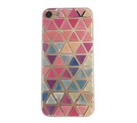 NOVAGO Compatible avec iPod Touch 7, Touch 6, Touch 5 Coque Transparente en Gel Souple résistante et Solide avec Impression gravée de qualité (Triangles)