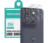 NOVAGO Compatible avec Motorola Edge 70 Fusion - Lot de 2 Films Protection Objectif Caméra en Verre Trempé 9H - Lentille Anti Rayures HD Transparent - Qualité Photo Préservée