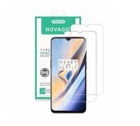 NOVAGO - Compatible avec OnePlus 6T / 1+6t / OnePlus 7 - Pack de 2 Films Protection Écran Verre trempé Résistant couvre tout l'écran