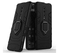 NOVAGO Compatible avec OnePlus 7 Pro / 1+7 Pro/OnePlus 7t Pro/1+7t Pro - Coque Arrière Armure Anti-Choc avec Anneau Support Rotatif - Béquille, Compatible Support Voiture Magnétique