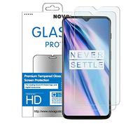 NOVAGO Compatible avec Oneplus 7T / 1+7T - Pack de 2 Films Protection écran en Verre trempé Solide 9H (Transparent), ne Couvre Pas la totalité de l'écran…