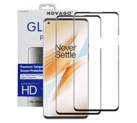 NOVAGO Compatible avec OnePlus 8/1+8 Pack de 2 Films Verre trempé Protection écran résistant Couvre Tout l'écran