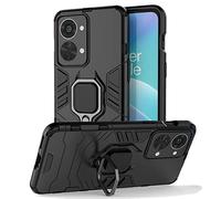 NOVAGO Compatible avec OnePlus Nord 2T 5G/1+Nord 2T 5G - Coque Arrière Armure Anti-Choc avec Anneau Support Rotatif - Béquille, Compatible Support Voiture Magnétique et Protection Robuste