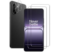 NOVAGO compatible avec Oneplus Nord CE5 5G/Nord CE 5/1+Nord CE5/1+Nord CE 5 - Pack de 4 films en verre trempé résistant anti choc et anti explosion, deux verres pour écran et deux verres pour objectif