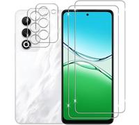 NOVAGO Compatible avec Oppo A5 4G(CPH2727)/A5 5G(CPH2735) - Pack de 4 Films vitre verre trempé donc 2 pour écran et 2 pour l'objectif caméra arrière