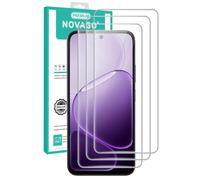 NOVAGO Compatible avec OPPO A6x et OPPO A6 5G - Pack de 3 Films de Protection d'Écran en Verre Trempé Transparent Résistant Dureté 9H