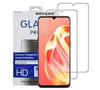 NOVAGO Compatible avec Oppo A91 4G- Pack de 2 Films Protection écran Verre trempé résistant