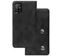 NOVAGO Compatible avec Oppo A94 5G - Housse étui Portefeuille Rabat avec emplacements de Carte et système de Support…(Coque, Housse Noire)