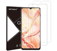 NOVAGO Compatible avec Oppo Find x2 Lite -Pack de 2 Films Protection écran en Verre trempé Solide 9H (Transparent), ne Couvre Pas la totalité de l'écran