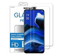 NOVAGO Compatible avec OPPO Reno 2Z - Pack de 2 films protection écran verre trempé résistant