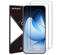 NOVAGO Compatible avec OPPO Reno13 5G / Reno14 5G -Pack de 2 Films Protection écran en Verre trempé Solide 9H (Transparent), ne Couvre Pas la totalité de l'écran