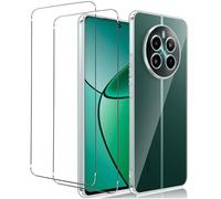 NOVAGO Compatible avec Realme 12+ 5G/Realme 12 Plus 5G -Pack Complet- Coque Résistante Transparente + 2 Films Protection écran Verre trempé