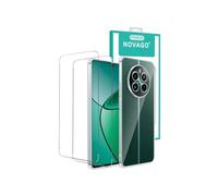NOVAGO Compatible avec Realme 12+ 5G/Realme 12 Plus 5G/Realme 12 4G - Pack Coque Transparente Souple + 2 Films Écran Verre Trempé 9H