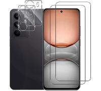 NOVAGO Compatible avec Realme 14X 5G/Realme C75 4G - Pack de 4 Films vitre verre trempé donc 2 pour écran et 2 pour l'objectif caméra arrière