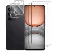 NOVAGO Compatible avec Realme 14X 5G/Realme C75 4G - Pack de 4 Films vitre verre trempé donc 2 pour écran et 2 pour l'objectif caméra arrière