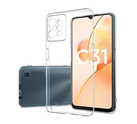NOVAGO Compatible avec Realme C31 4G - Coque arrière Transparent en TPU Gel Souple Solide Anti Choc