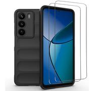 NOVAGO Compatible avec realme C71 4G - Pack Complet- Coque AirBag Résistante Anti Choc Anti Casse + 2 Films Protection écran Verre trempé