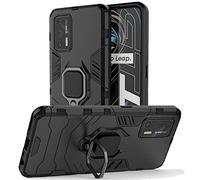 NOVAGO Compatible avec Realme GT 5G - Coque Ultra Résistante Anti Choc avec Anneau/béquille Bague Anti Chute
