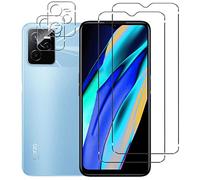 NOVAGO Compatible avec realme Narzo 50A Prime 4G/realme C35 4G - Pack de 4 Films vitre verre trempé donc 2 pour écran et 2 pour l'objectif caméra arrière