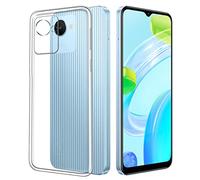 NOVAGO Compatible avec Realme Narzo 50i Prime 4G / Realme C30 - Coque Arrière Transparente en Silicone TPU Gel Souple Solide Anti Choc (Transparent)