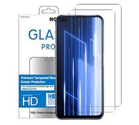 NOVAGO compatible avec Realme X50 5G -Pack de 2 films en verre trempé ultra résistant anti choc et anti explosion d'écran (Transparent)