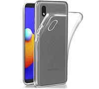 NOVAGO Compatible avec Samsung Galaxy A01 Core / M01 Core - Coque Arrière Transparente en Silicone TPU Gel Souple Solide Anti Choc (Transparent)