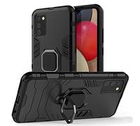 NOVAGO Compatible avec Samsung Galaxy A02s 4G - Coque Résistante Anti Choc avec Anneau Bague Anti Chute/béquille